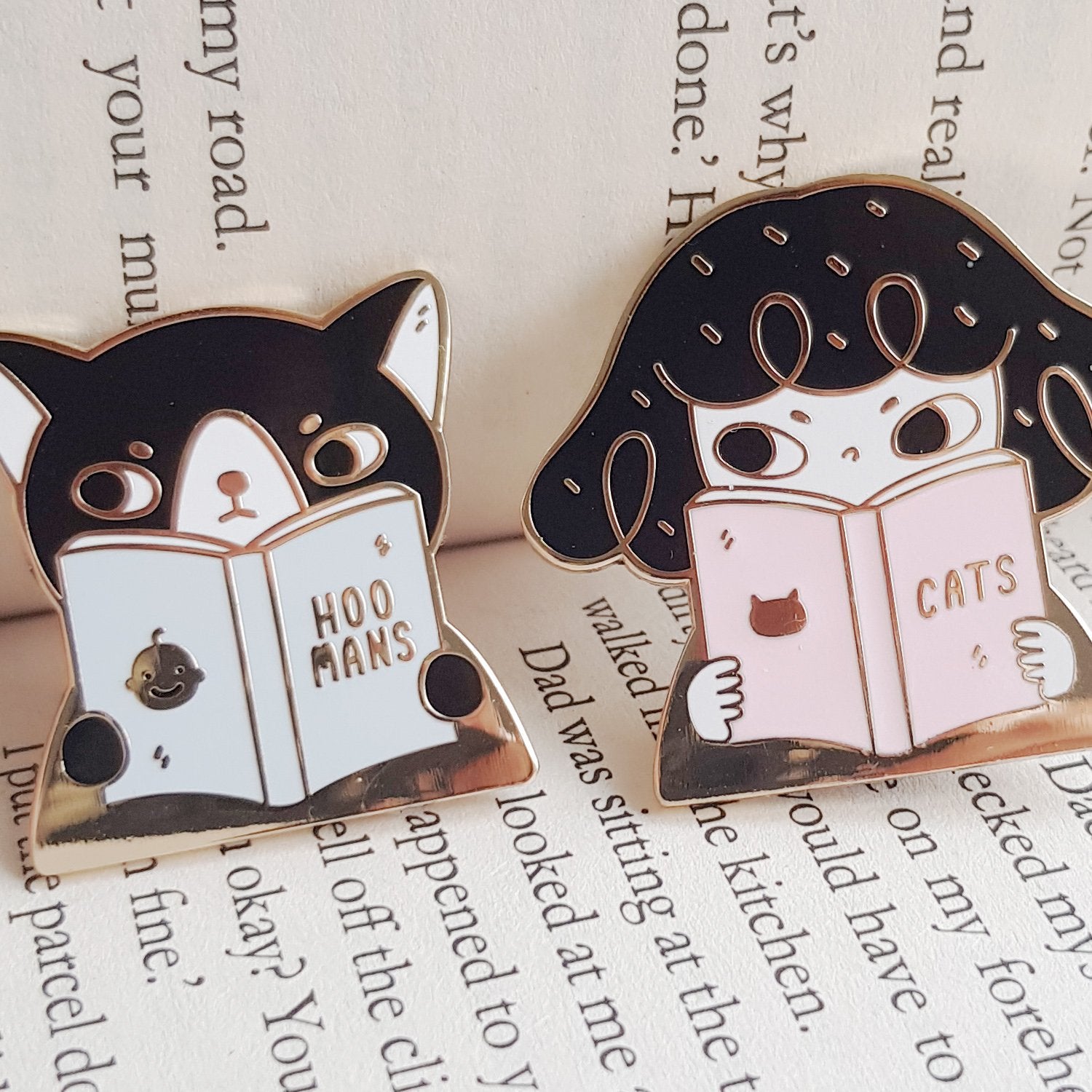 Reading Roni Enamel Pin