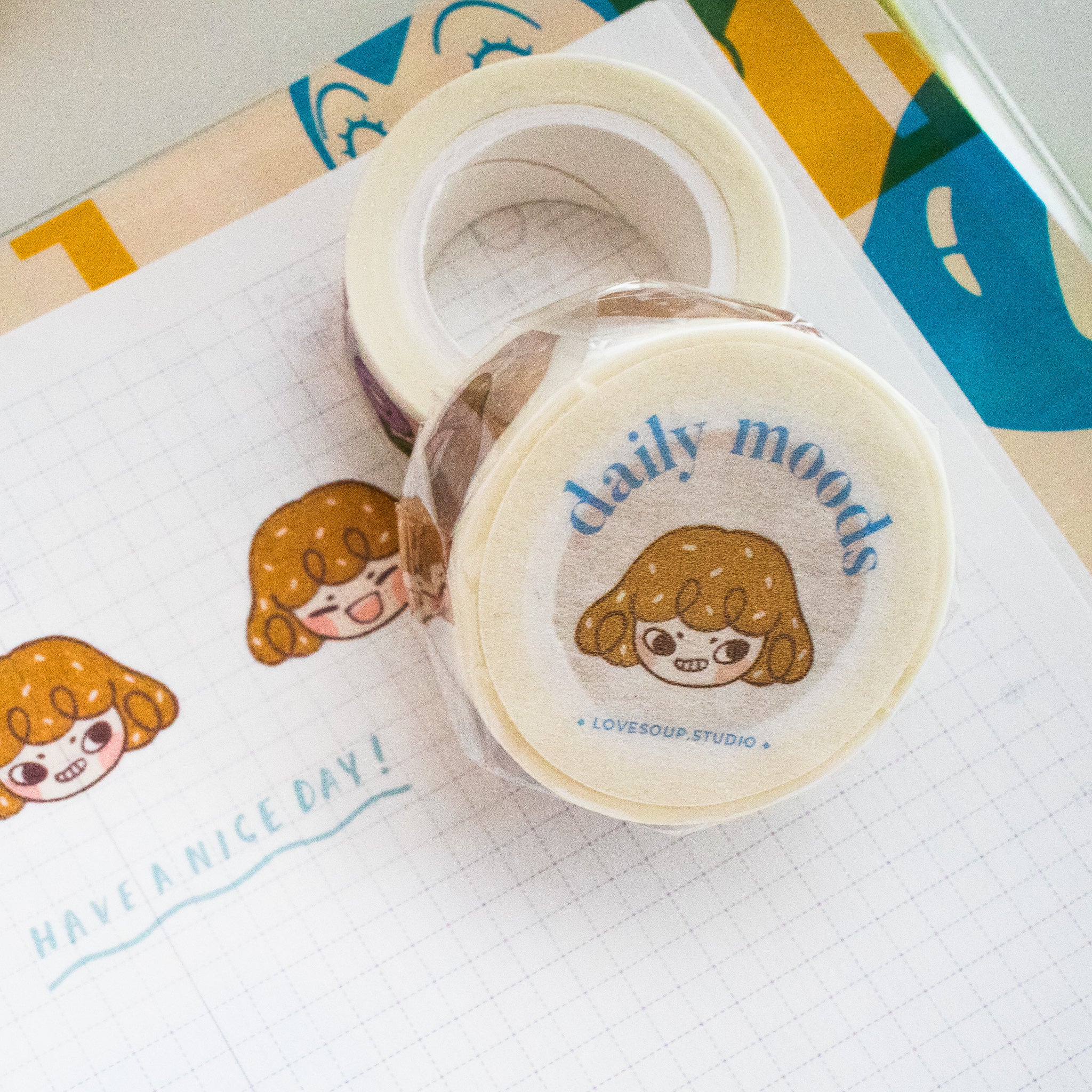 Daily moods 2cm Washi Tape