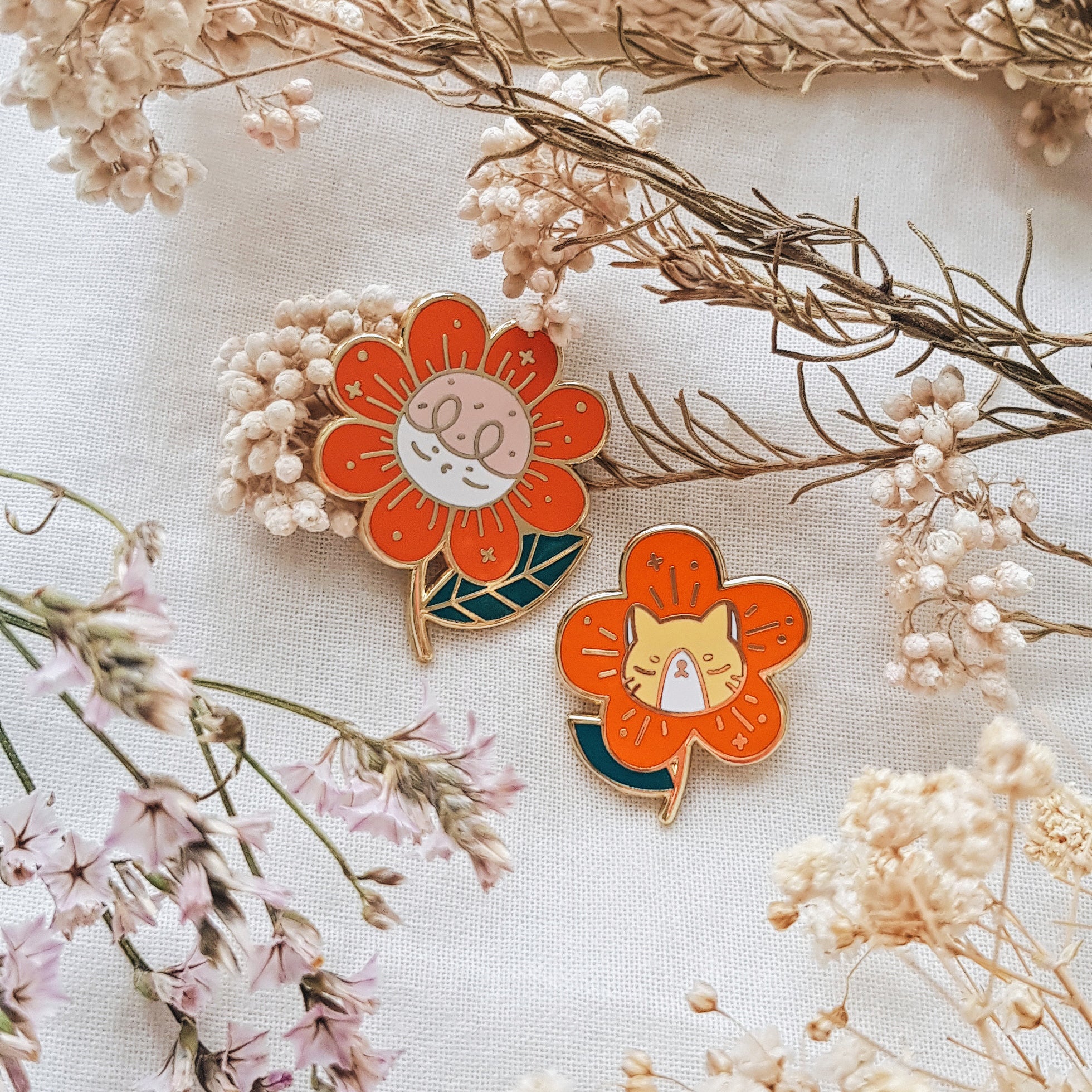 Flower Roni Enamel Pin